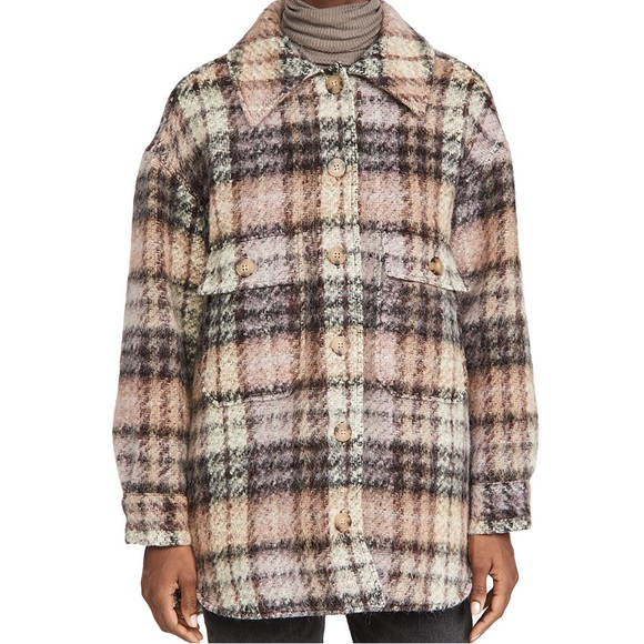 No. 6 Jackets & Blazers - No. 6 Wilson Jacket in Stone and Lilac Check